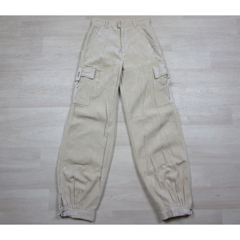 Vintage 80s Esprit‎ Rose Hips Corduroy Cargo Pants Women's (25" Waist) Hip Hop